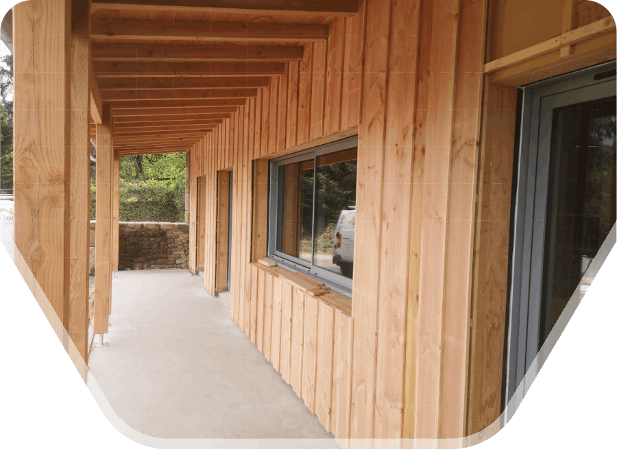 Construction ossature bois Saint-Jouvent